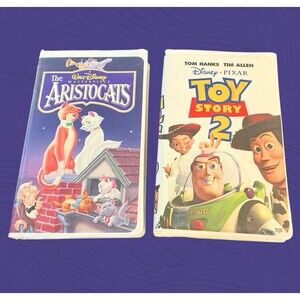 THE ARISTOCATS & TOY STORY 2 Classic Disney Movies VHS